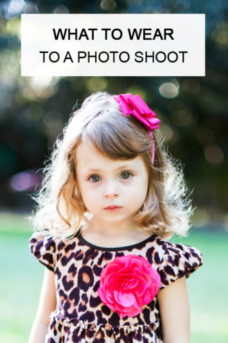 What to wear to a photo shoot