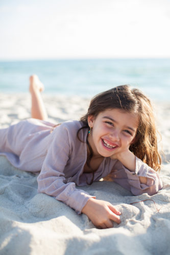 girl laughing miami beach