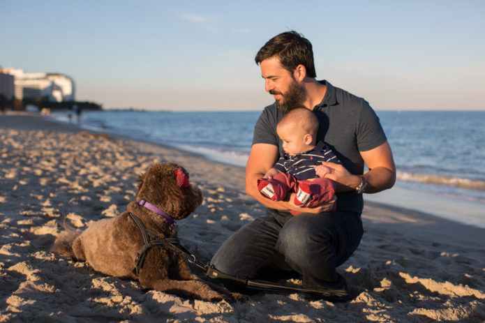 Miami Beach Twins Dog Photography Session