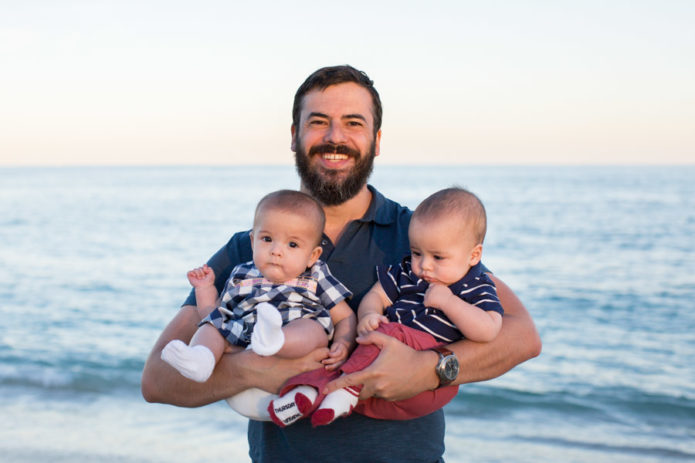 Miami Beach Twins Dog Photography Session