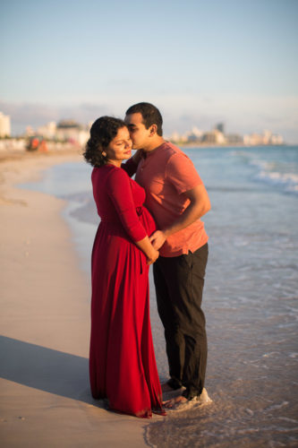 Miami Maternity Photographer Sunrise Beach Session