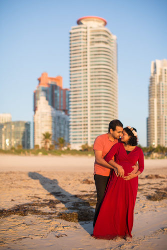 Miami Maternity Photographer Sunrise Beach Session