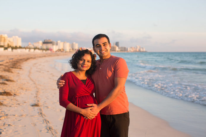 Miami Maternity Photographer Sunrise Beach Session