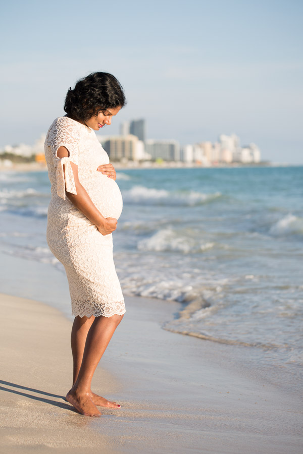 Miami Maternity Photographer Sunrise Beach Session