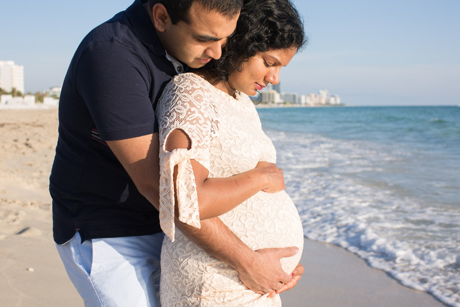 Miami Maternity Photographer Sunrise Beach Session