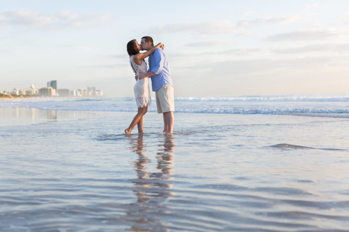 Miami Engagement Photographer Sunrise Beach Session