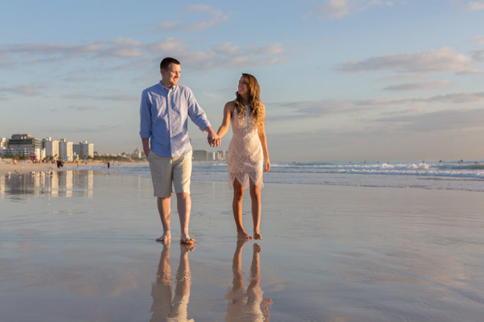 Miami Engagement Photographer Sunrise Beach Session