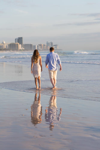 Miami Engagement Photographer Sunrise Beach Session