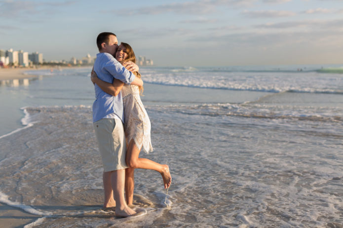 Miami Engagement Photographer Sunrise Beach Session