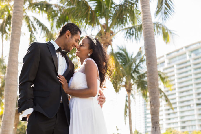 Bride Groom Wedding Portraits Miami Engagement Photographer