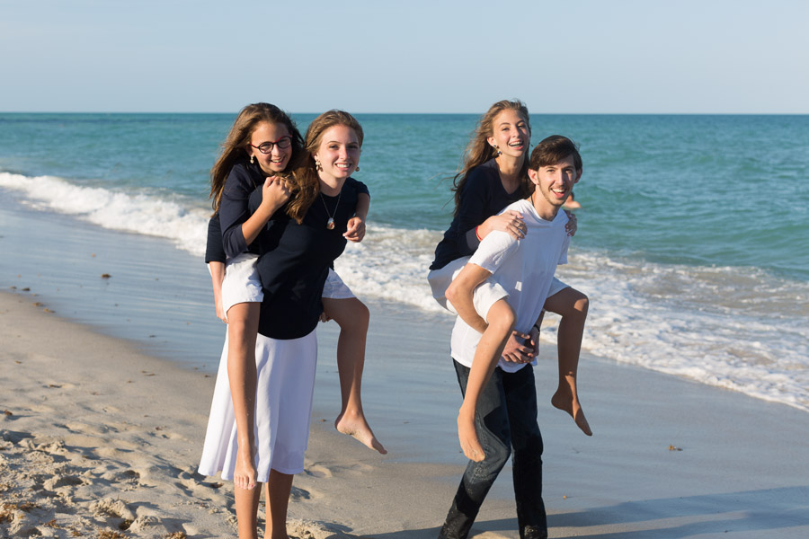 Collins Avenue Family Photo Shoot on the Beach Sunset Session