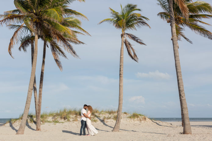 Crandon Park Engagement Photo Shoot Key Biscayne Florida