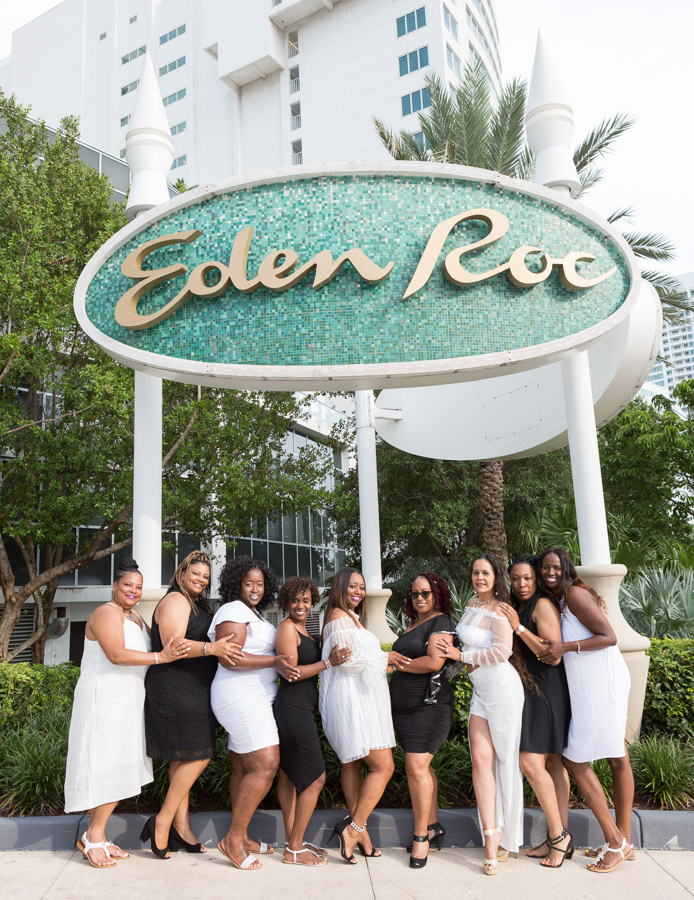 Eden Roc Hotel Miami Beach Birthday Friends Photo Shoot