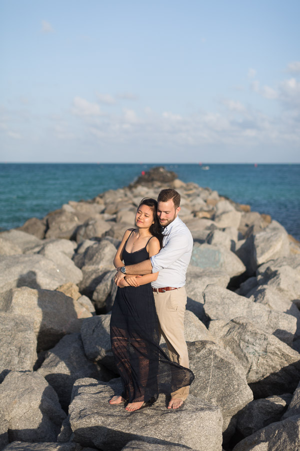 South Pointe Park Surprise Proposal and Engagement Photography Session