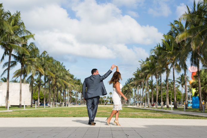 Collins Park and Setai Miami Beach Couple Anniversary Photographer