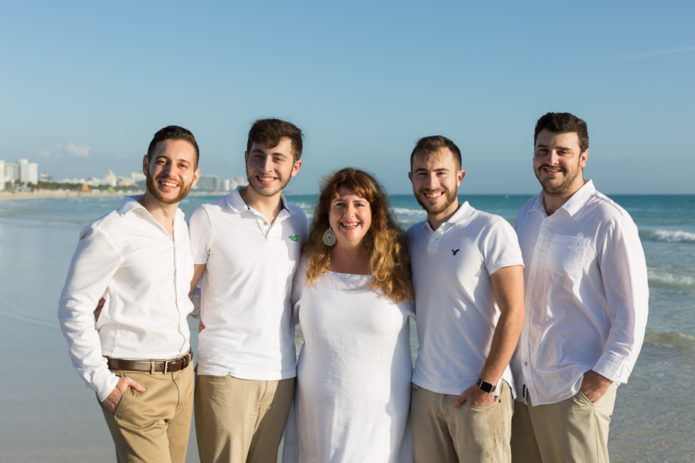 Large Family Photography Beach Session at Sunrise