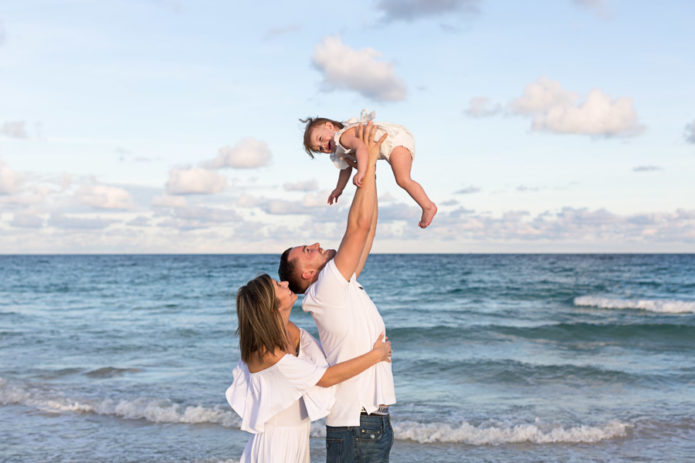 Family of Three Sunset Photography Session