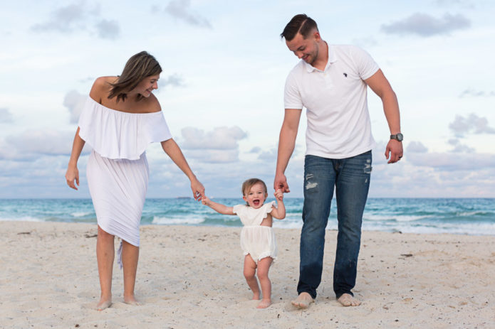 Family of Three Sunset Photography Session