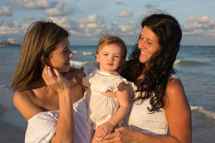 Family of Three Sunset Photography Session