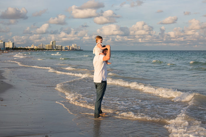 Family of Three Sunset Photography Session