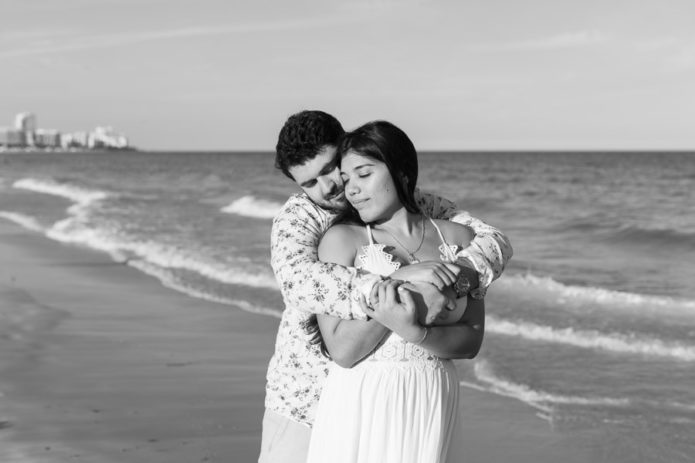 South Beach Sunset Engagement Photo Session