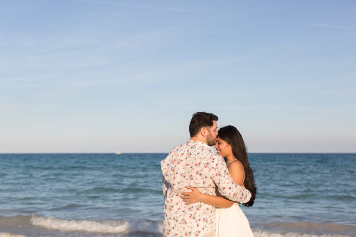 South Beach Sunset Engagement Photo Session