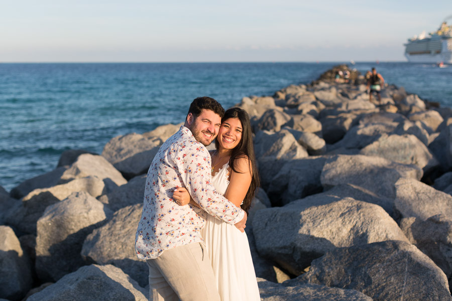 South Beach Sunset Engagement Photo Session