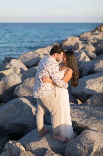 South Beach Sunset Engagement Photo Session