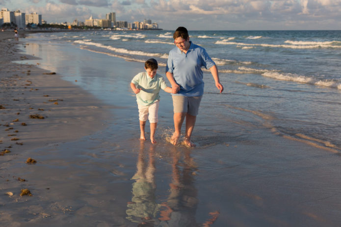 Miami Family Beach Photo Shoot Sunset