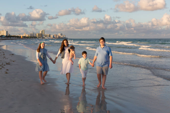 Miami Family Beach Photo Shoot Sunset