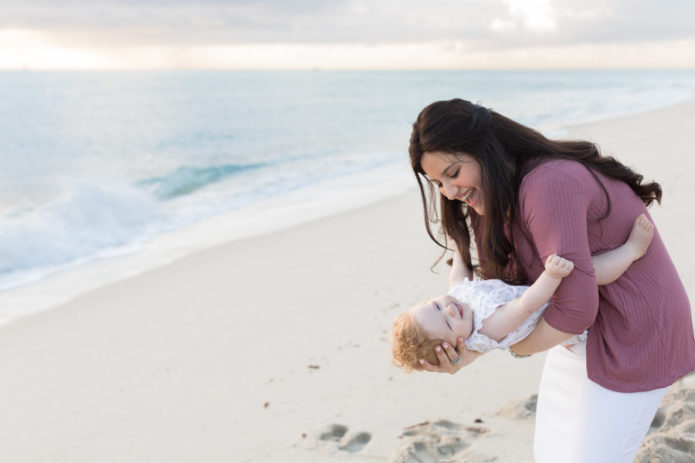 Family of Three Sunrise Beach Session Miami