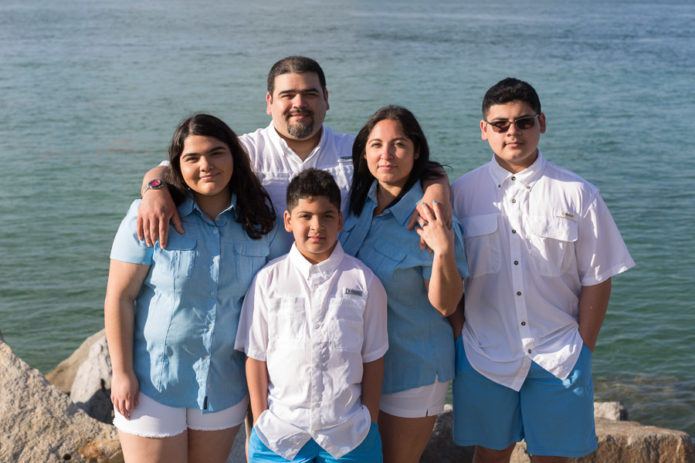 Miami Family of Five Sunrise Beach Photography Session