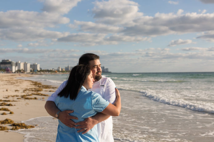 Miami Family of Five Sunrise Beach Photography Session