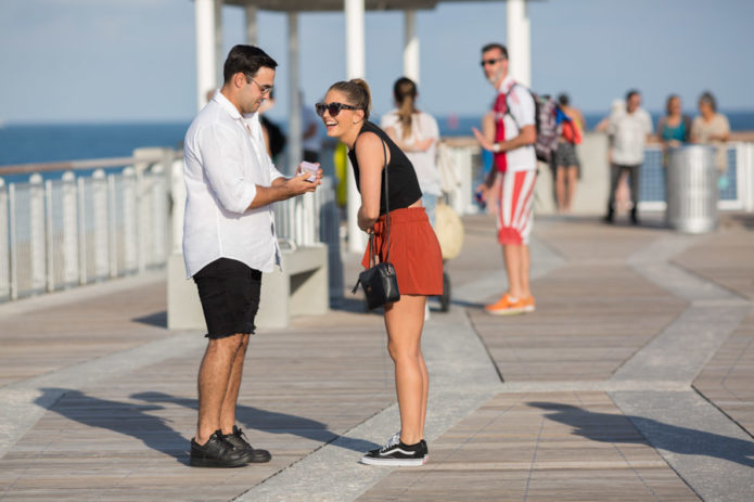 South Pointe Park Pier Proposal Photography