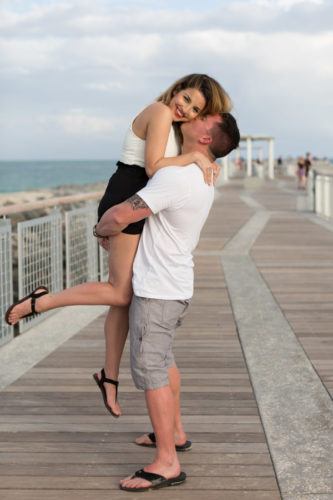 South Pointe Park Beach Proposal Photographer