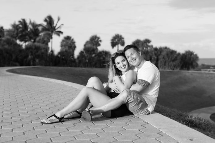 South Pointe Park Beach Proposal Photographer