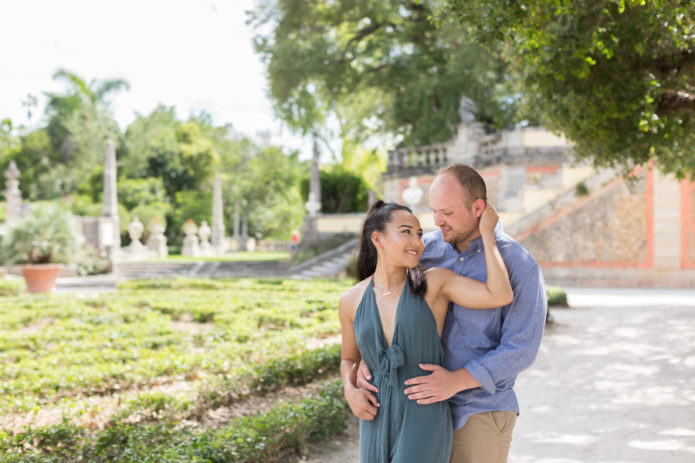 Vizcaya Proposal Engagement Photography Session