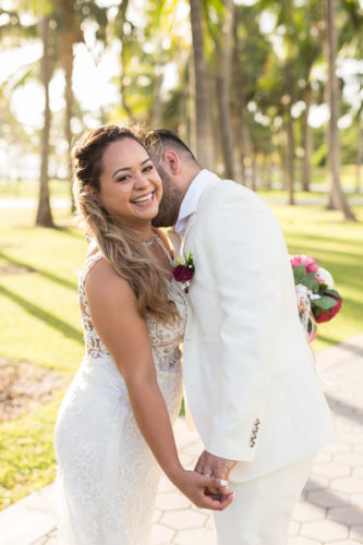 Miami Beach Couple Photography Session in Wedding Attire