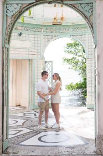 Vizcaya Museum Surprise Proposal Engagement Photographer