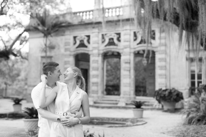 Vizcaya Museum Surprise Proposal Engagement Photographer