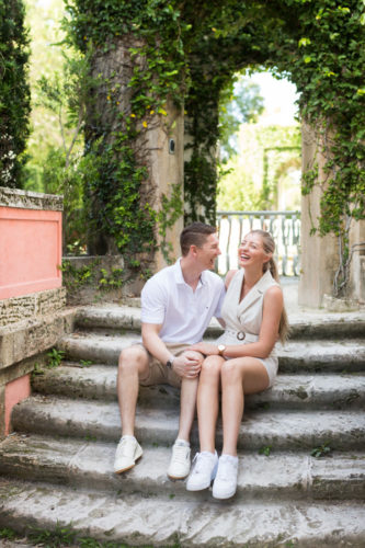 Vizcaya Museum Surprise Proposal Engagement Photographer