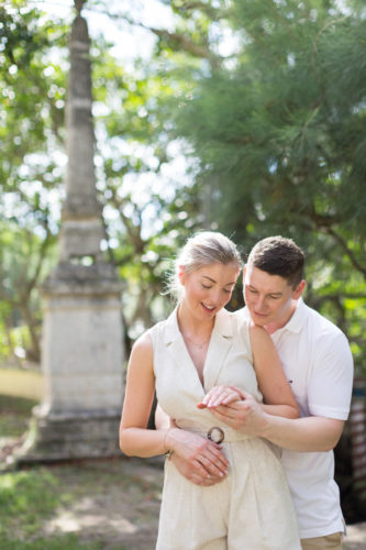 Vizcaya Museum Surprise Proposal Engagement Photographer