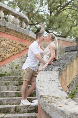 Vizcaya Museum Surprise Proposal Engagement Photographer