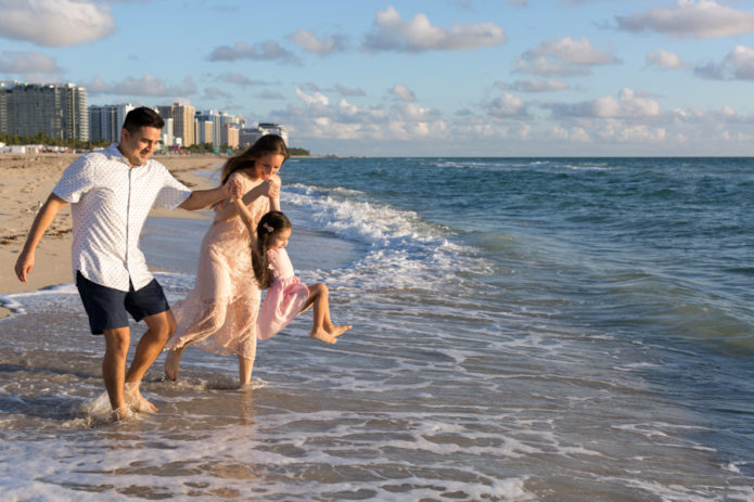 Royal Palm South Beach Hotel Family Sunrise Beach Session