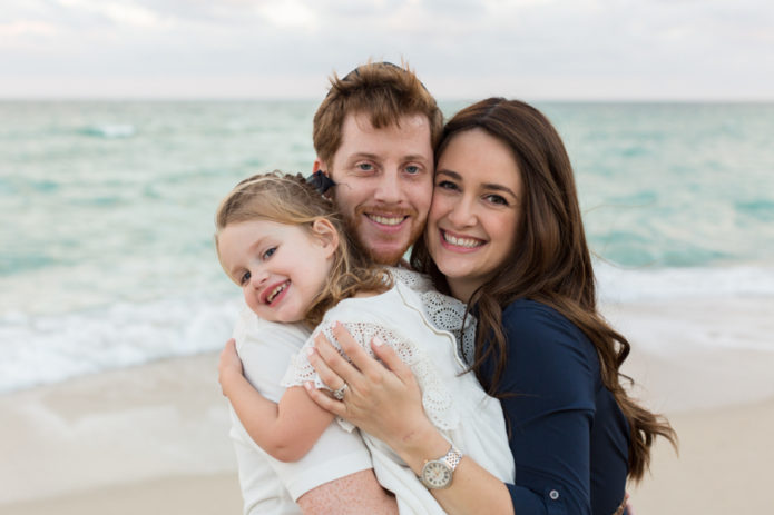 surfside family beach photography sunset session