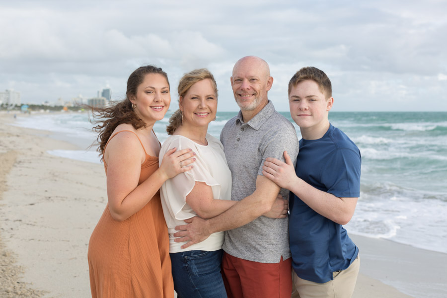 South Pointe Park Family of Four Photography Session