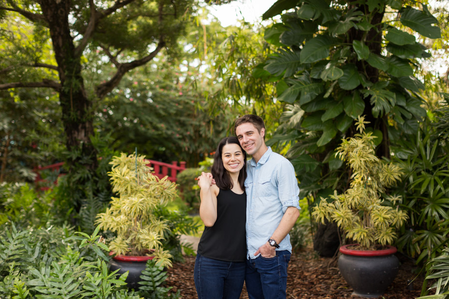 Miami Beach Botanical Garden Couple Photographer