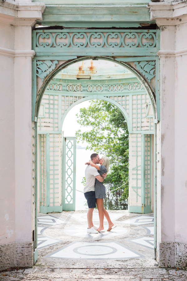 Surprise Proposal Vizcaya Gardens Miami Photographer