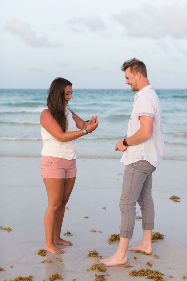 girlfriend proposal reaction