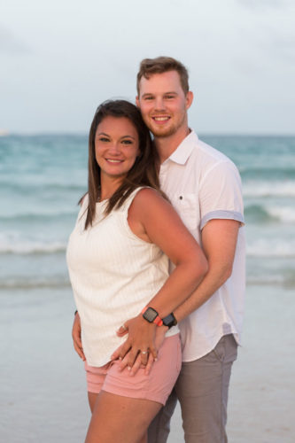 couple beach portrait